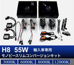 H8 55W 輸入車専用モノビースリム コンバージョンキット